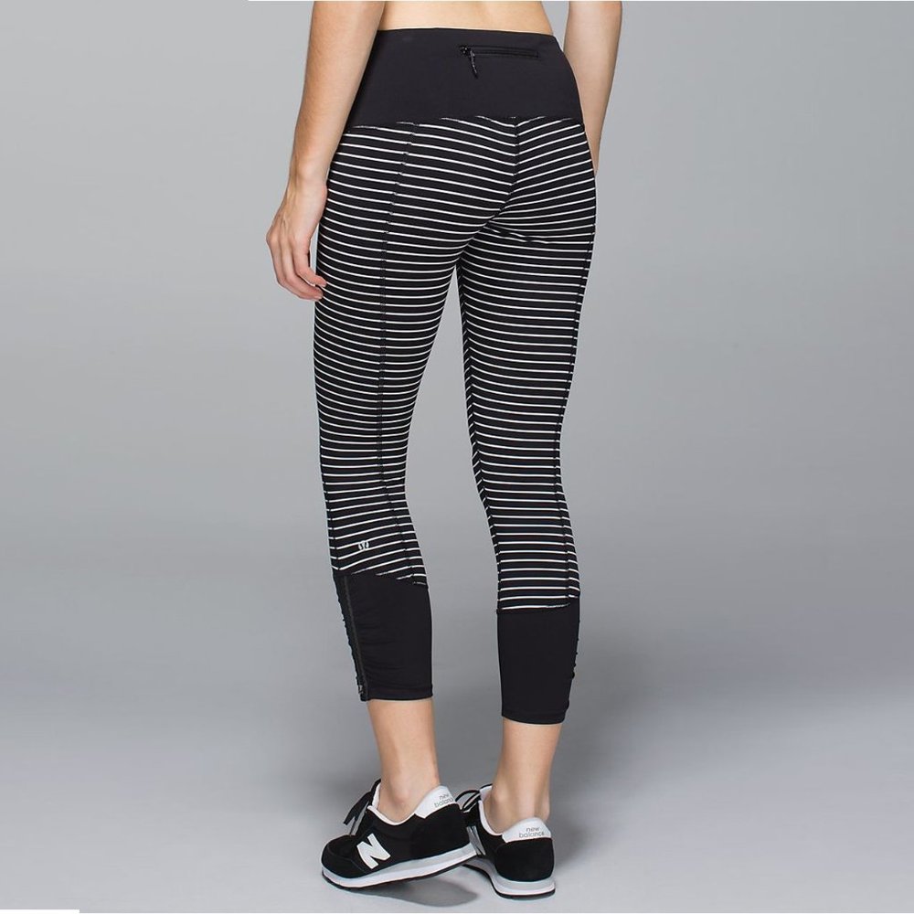 Lululemon Runday Crop Parallel Stripe